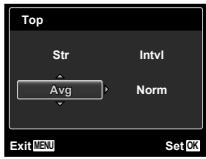 Top Str Intvl Avg Norm Exit MENU Set OK