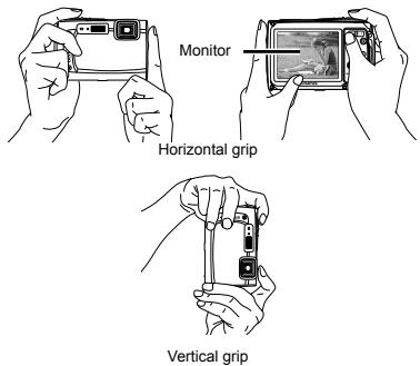 Monitor Horizontal grip Vertical grip