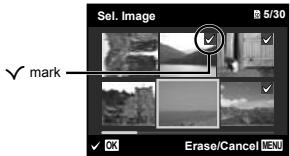 OLYMPUS TG-610 - To individually select and erase images [Sel. Image] - 1