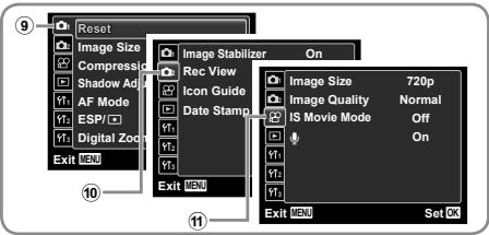 OLYMPUS TG-610 - Menus for Shooting Functions - 2