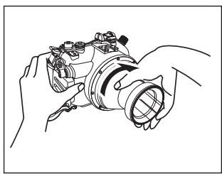 OLYMPUS PPO-E03 - Mounting the PPO-E03 on the Waterproof Case - 3