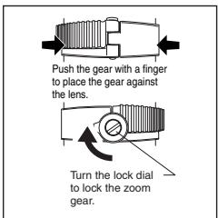 OLYMPUS PPO-E03 - Attaching the Gear to the Lens - 4