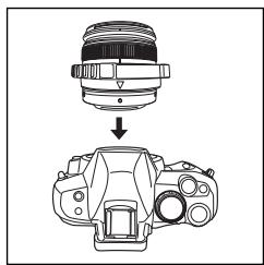 OLYMPUS PPO-E05 - Attaching the Zoom Gear to the Lens - 5
