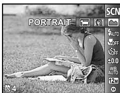 OLYMPUS T-100 - Press to go to the submenu. - 1