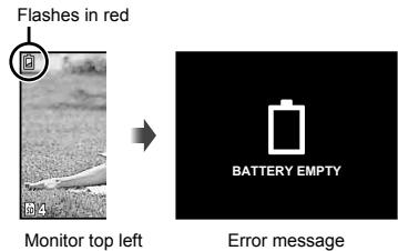 OLYMPUS T-100 - When to charge the batteries - 1