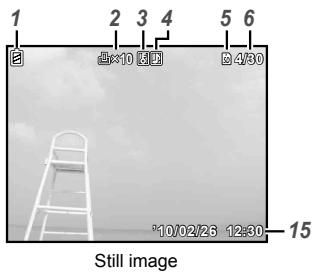 OLYMPUS T-100 - Playback mode display - 1