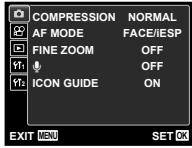 OLYMPUS T-100 - Menus for Shooting Functions - 2