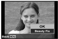 OLYMPUS TG-1 - (Playback Menu) ▶ Edit ▶ Beauty Fix - 2