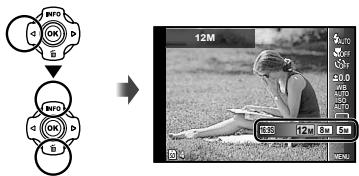 OLYMPUS TG-1 - Selecting the image size for still images (Image Size) - 1