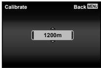 OLYMPUS TG-1 - To adjust the altitude/water depth display - 1