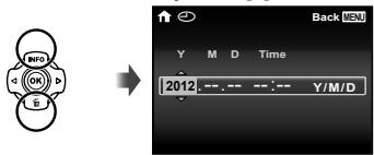 OLYMPUS TG-1 - Language, date, time, and time zone - 1