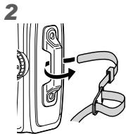 OLYMPUS TG-1 - Attaching the camera strap - 2