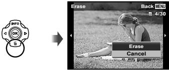 OLYMPUS TG-1 - Erasing images during playback (Single image erase) - 1