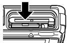 OLYMPUS TG-1 - To remove the card - 1