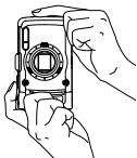OLYMPUS TG-1 - Hold the camera and compose the shot. - 2