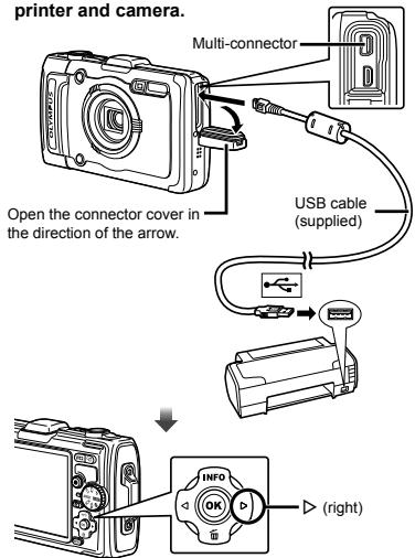 OLYMPUS TG-1 - Printing images at the printer's standard settings [Easy Print] - 1