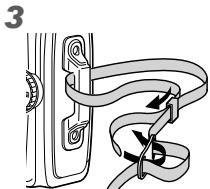 OLYMPUS TG-1 - Attaching the camera strap - 3