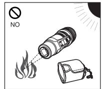 OLYMPUS ZUIKO DIGITAL ED 300MM F2.8 - Warnings: Safety Precautions - 2