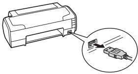 OLYMPUS Μ 790 SW - Trennen Sie das USB-Kabel vom Drucker. - 1
