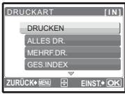 OLYMPUS Μ 790 SW - Auswahlen eines Druckmodus - 1