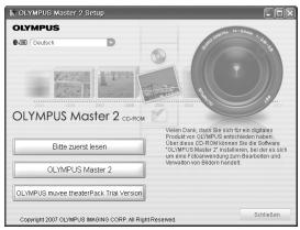 OLYMPUS Μ 790 SW - Wenn der Bildschirm für die Auswahl des Setup-Types angezeigt wird, klichen Sie auf „Installieren". - 2