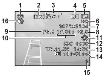 OLYMPUS Μ 790 SW - LCD-Monitor - Wiedergabemodus - 1