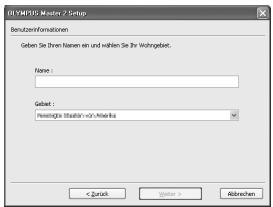 OLYMPUS Μ 790 SW - Wenn der Bildschirm für die Auswahl des Setup-Types angezeigt wird, klichen Sie auf „Installieren". - 4