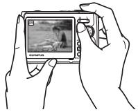 OLYMPUS Μ 850 SW - a. Hold the camera. - 2