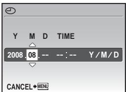 OLYMPUS Μ 850 SW - c. Press the  button and the  button to select [M]. - 1