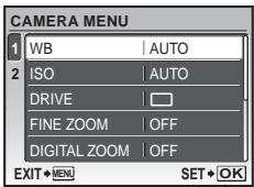 OLYMPUS Μ 850 SW - Using the menus - 2