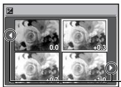OLYMPUS Μ 850 SW - Changing picture brightness (Exposure Compensation) - 1