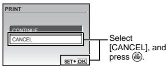 OLYMPUS Μ 850 SW - To cancel printing - 2