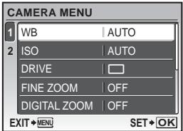 OLYMPUS Μ 850 SW - About the menus - 3