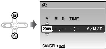 OLYMPUS Μ-550WP - Use 🔒 to select the year for [Y]. - 1