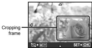 OLYMPUS Μ-550WP - To crop an image (☐) - 1