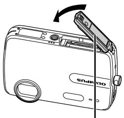 OLYMPUS Μ-550WP - Closing Battery/card compartment cover and Connector cover - 1