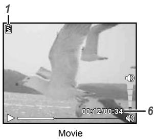 OLYMPUS Μ-7030 - Playback mode display - 2