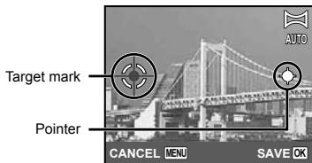 Target mark Pointer CANCEL MENU SAVE OK