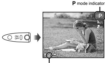 OLYMPUS TG-320 - Press the ON/OFF button to turn on the camera. - 1