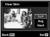 OLYMPUS TG-320 - When [Clear Skin] is selected - 1