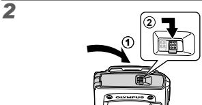 OLYMPUS TG-320 - Inserting an SD/SDHC/SDXC memory card or Eye-Fi card (commercially available) - 2