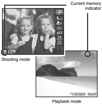 OLYMPUS TG-320 - Current memory indicator - 1