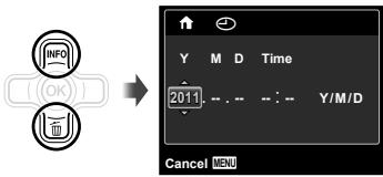 OLYMPUS TG-320 - Use  to select the year for [Y]. - 1