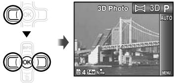 OLYMPUS TG-320 - Set the shooting mode to 3D. - 1