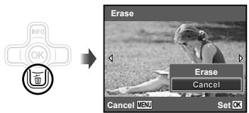 OLYMPUS TG-320 - Erasing images during playback (Single image erase) - 1