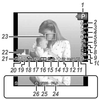 OLYMPUS TG-820 - Shooting mode display - 1