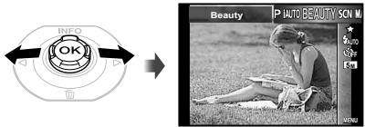 OLYMPUS TG-820 - Set the shooting mode to BEAUTY. - 1