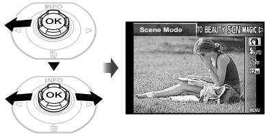 OLYMPUS TG-820 - Using the best mode for the shooting scene (SCN mode) - 1