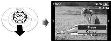 OLYMPUS TG-820 - Erasing images during playback (Single image erase) - 1
