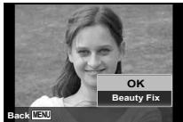 OLYMPUS TG-820 - Use ◀▶ to select the retouching setting, and press the Ⓞ button to set. - 2